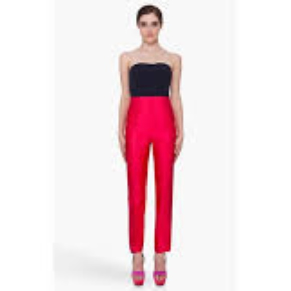 Marc by Marc Jacobs Color Block Silk Jumpsuit - Picture 1 of 8